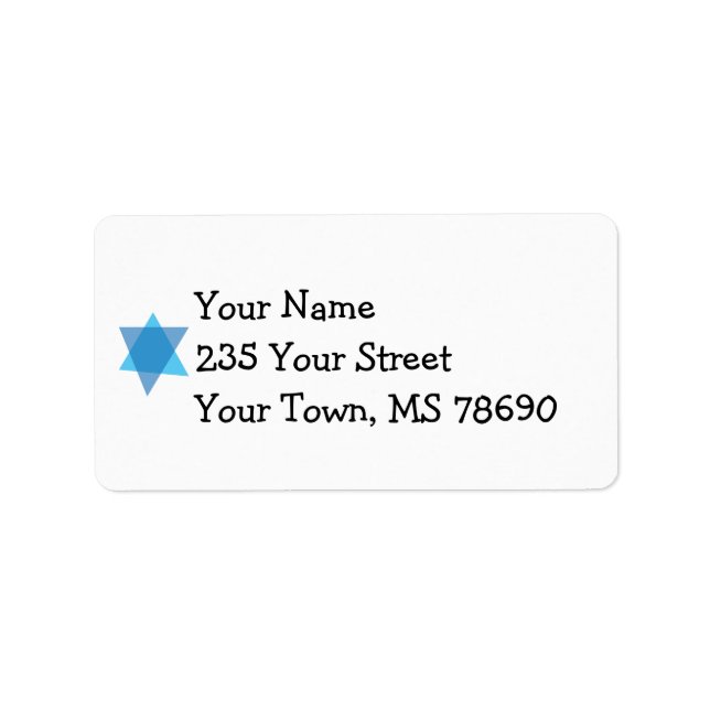 Star of David Label (Front)