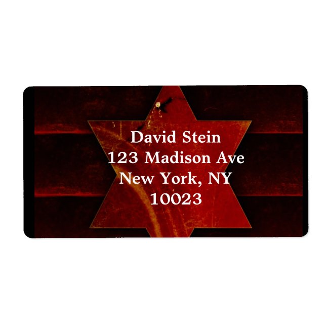 Star of David  labels (Front)
