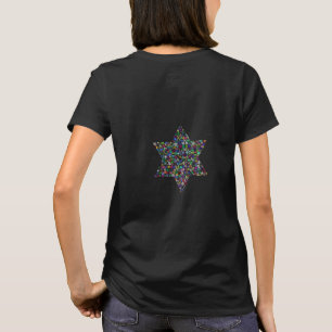 Star of David made with Gemstones in All Colours T-Shirt
