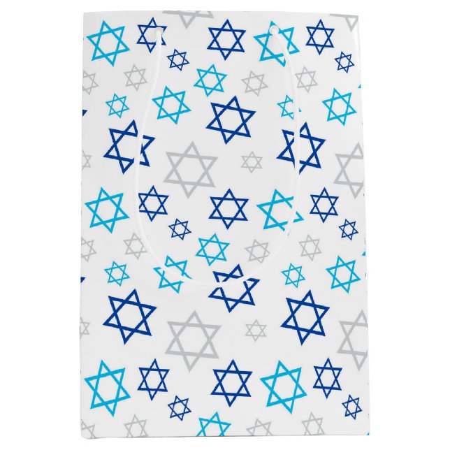Star of David Medium Gift Bag (Front)