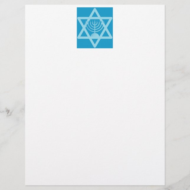 Star of David Menorah Flyer (Front)