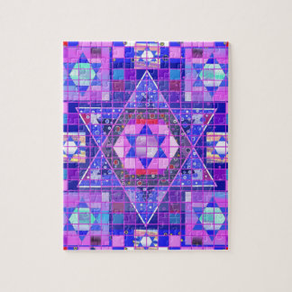 Star of David mosaic Jigsaw Puzzle