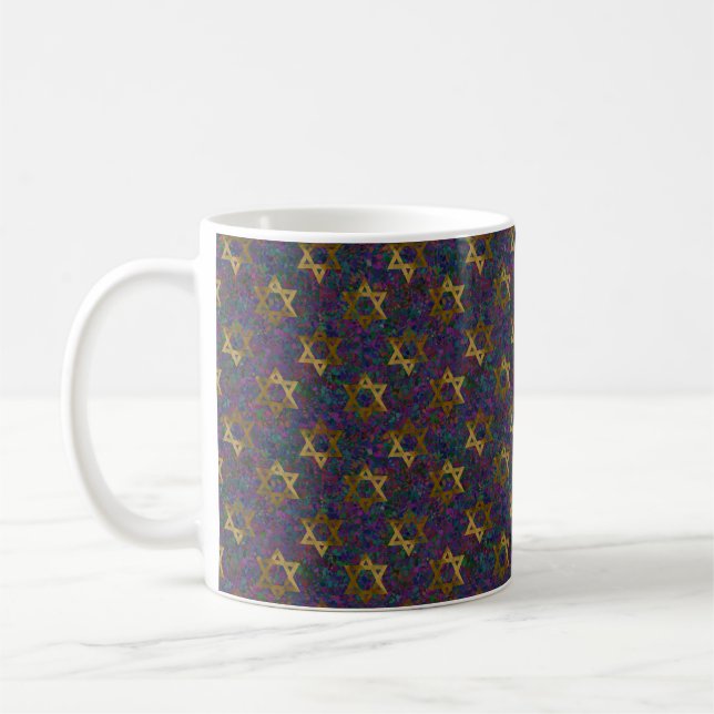 Star Of David Pattern Mug (Left)