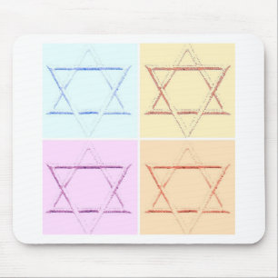 Star of David pop art Mouse Pad