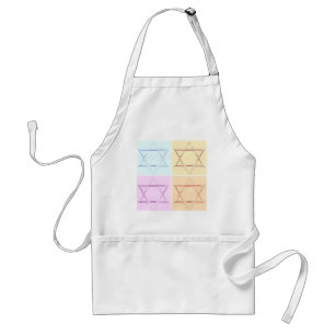Star of David pop art Standard Apron