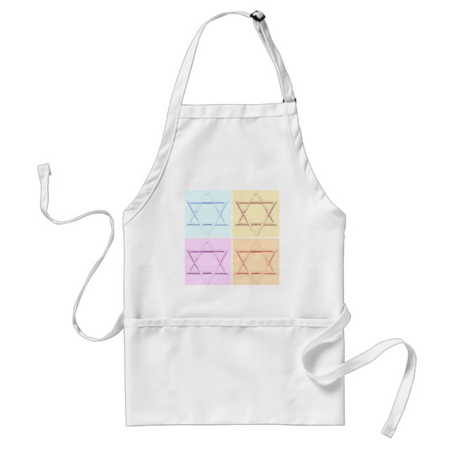 Star of David pop art Standard Apron (Front)