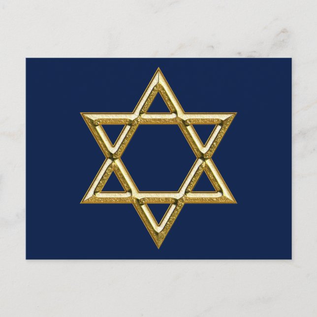 star of david postcard (Front)