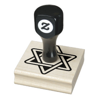 Star of David Rubber Stamp