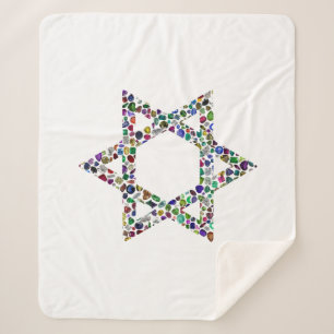 Star of David Sherpa Blanket