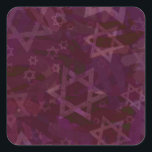 Star of David Square Sticker<br><div class="desc">Star of David</div>