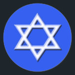 Star of David Sticker<br><div class="desc">Star of David on stickers</div>