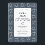 Star of David Tiles Custom Bar Mitzvah B'nai Bat Invitation<br><div class="desc">Perfect card to announce a bar mitzvah, bat mitzvah or other Jewish celebration! Hand made art for you! FULLY CUSTOMIZABLE! Click on “Personalise” above to edit the text. Click "edit using design tool" to adjust the fonts, colours and placements and to delete the back side design if you prefer. Also...</div>