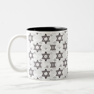 Star of David Two-Tone Coffee Mug