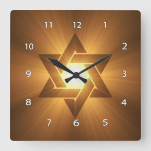 Star of David Wall Clock