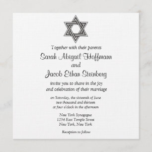 Star of David Wedding Invitations