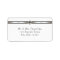 Star of David White Address Label