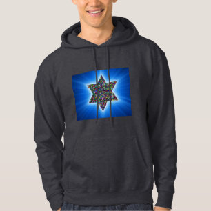Star of David with Gemstones Hoodie