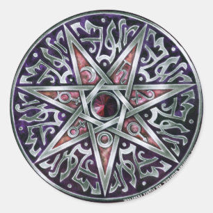 Star Of Fey Sticker Round