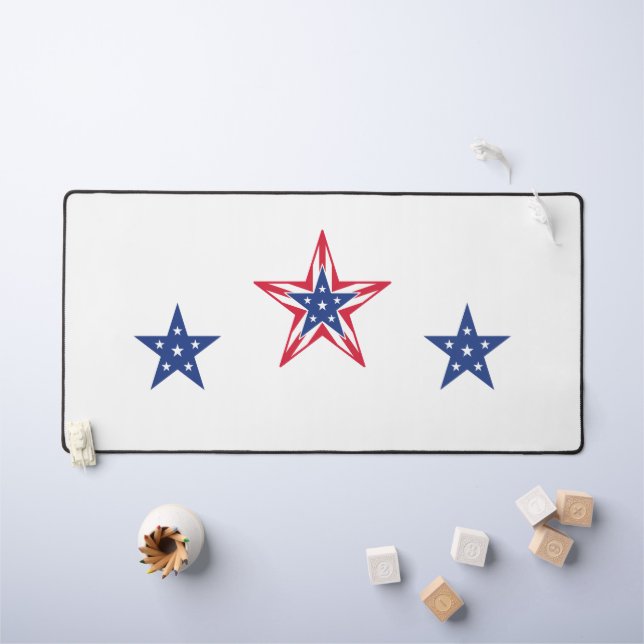Star of Freedom (Horizontal) Desk Mat (Kids Table)