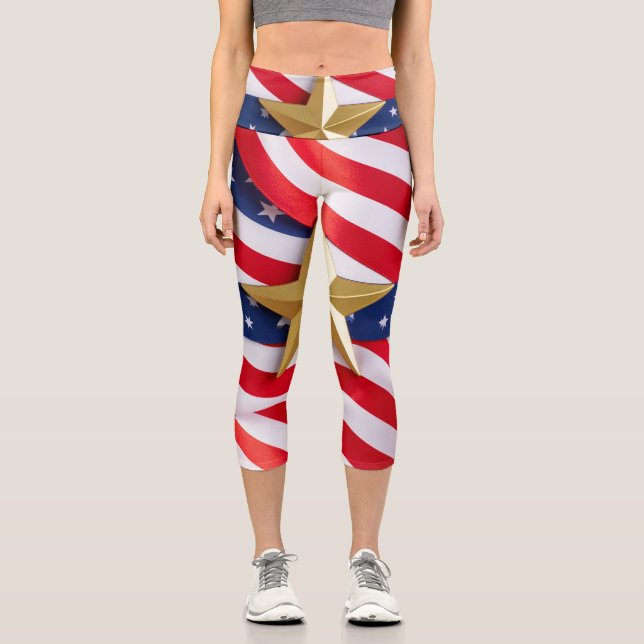 Star of Honour Capri Leggings (Front)