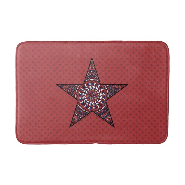 Star of Independence Bath Mat (Front)