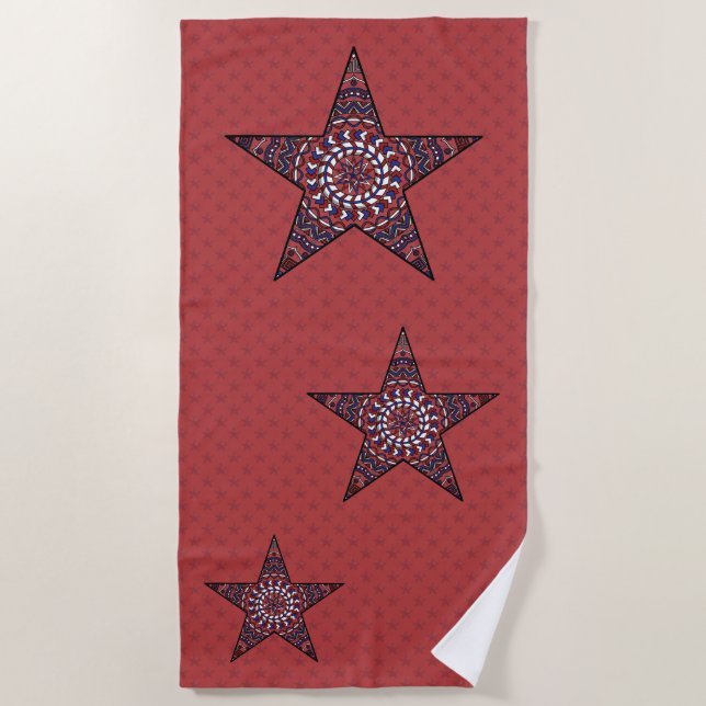 Star of Independence Beach Towel (Front)