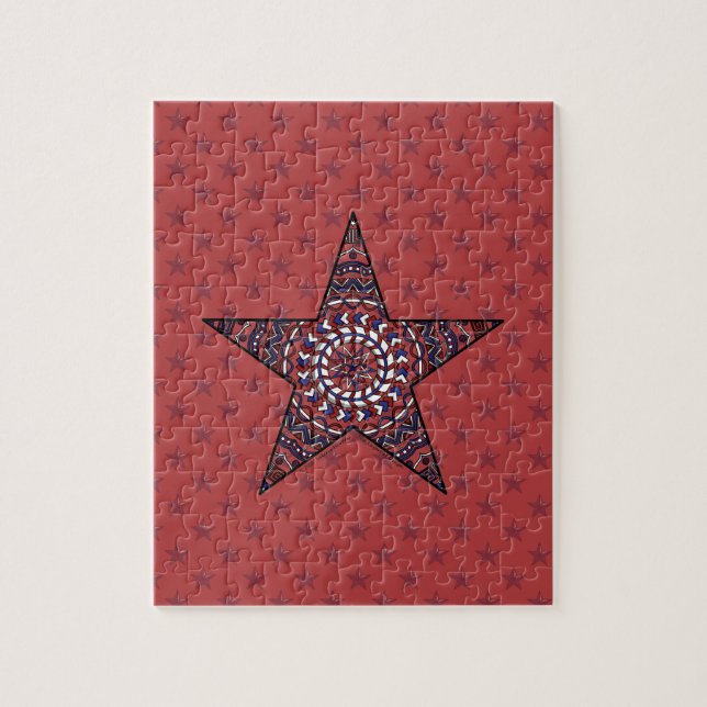 Star of Independence Puzzle (Vertical)