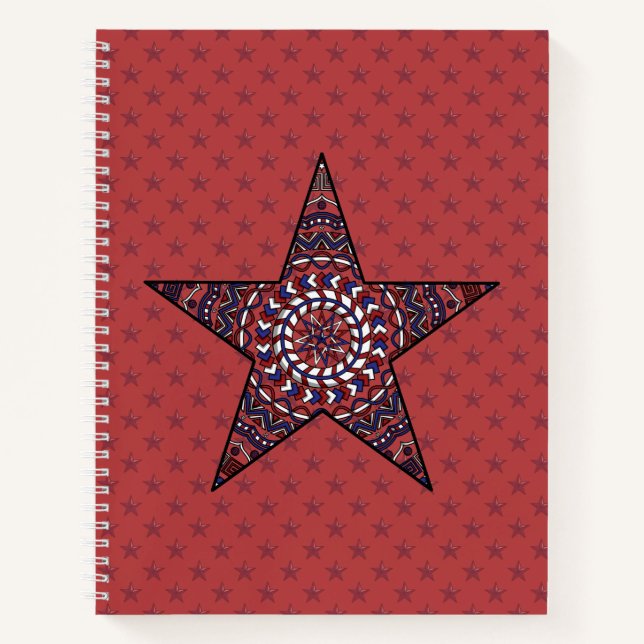 Star of Independence Spiral Notebook (Front)