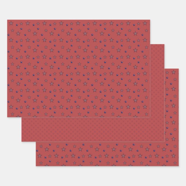 Star of Independence Wrapping Paper Set (Set)