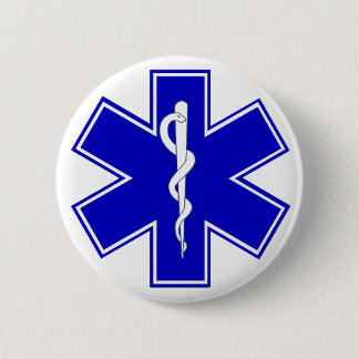 Star of Life 6 Cm Round Badge