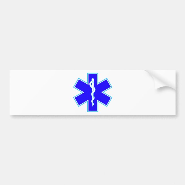 Star of Life (ambulance) Bumper Sticker (Front)
