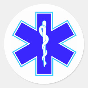 Star of Life (ambulance) Classic Round Sticker