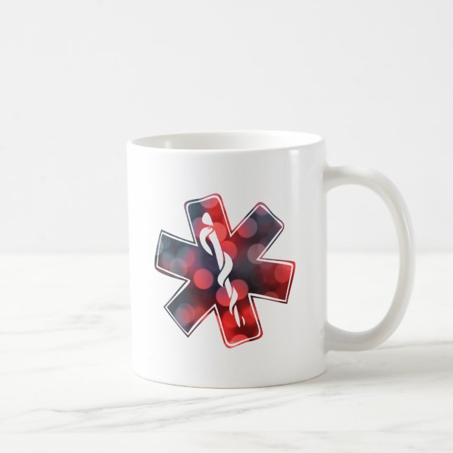 star of life bokeh coffee mug (Right)