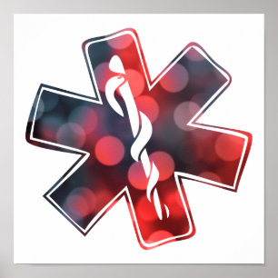 star of life bokeh poster