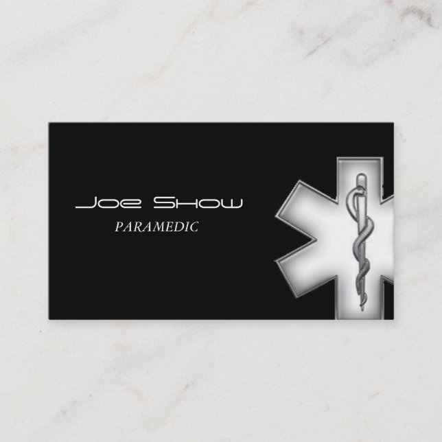 Star of Life Business Card (Front)