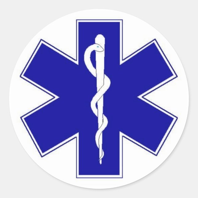 Star of Life Classic Round Sticker (Front)