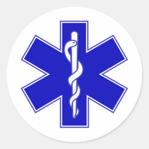 Star of Life Classic Round Sticker