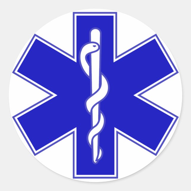 Star of Life Classic Round Sticker (Front)