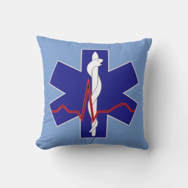 Star of Life Heart Beat Cushion (Front)