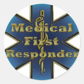 Star of Life - Medical First Responder Classic Round Sticker
