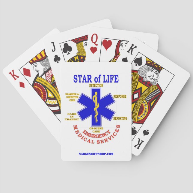 STAR OF LIFE PLAYING CARDS (Back)