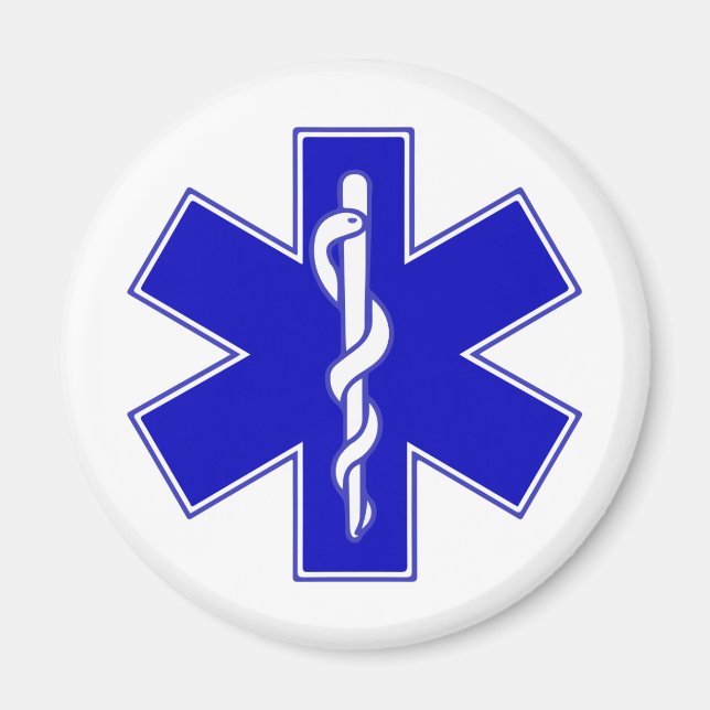 Star of Life Symbol Magnet (Front)