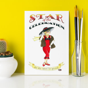 Star of the Celebration Birthday Card