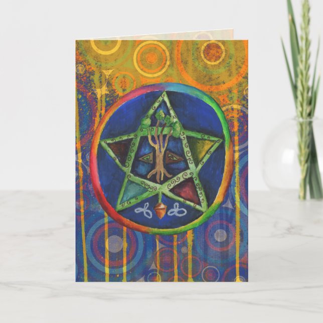 Star of Truth Celtic Note Card (Front)