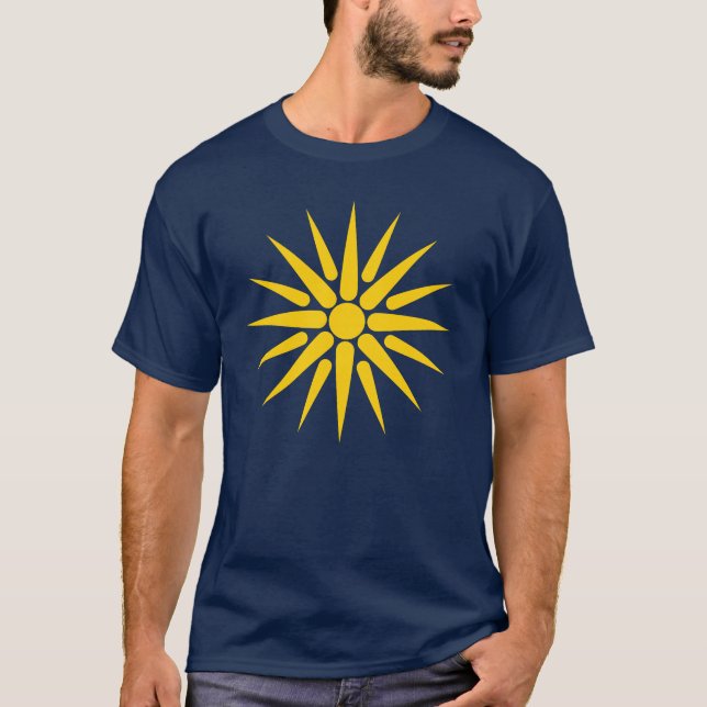 Star of Vergina (minimal) T-Shirt (Front)