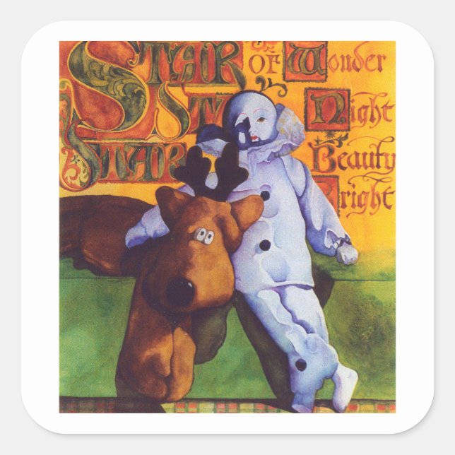 STAR OF WONDER Large Square Stickers  (Front)