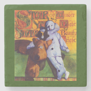 STAR OF WONDER Marble Stone Coaster / Green