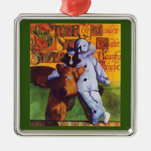 STAR OF WONDER Premium Square Ornament / Green