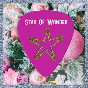 Star of Wonder Xmas Plectrum Christmas Guitar Pick