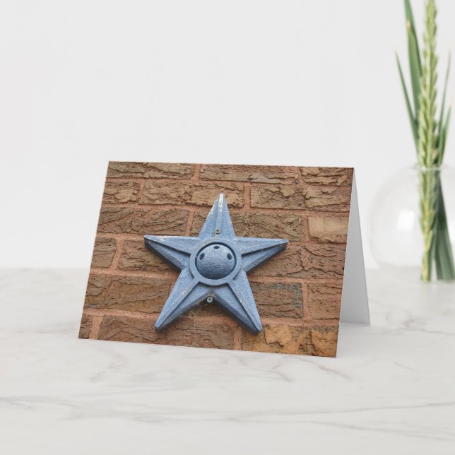 Star on a Brick Wall Card (Front)